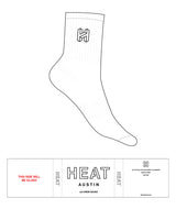 The 3/4 Crew Sock - Heat Bootcamp - Top Logo "H" - Embroidered - Black