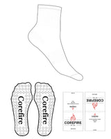 The 1/2 Crew Sock - White - Corefire - Circle Grip - White
