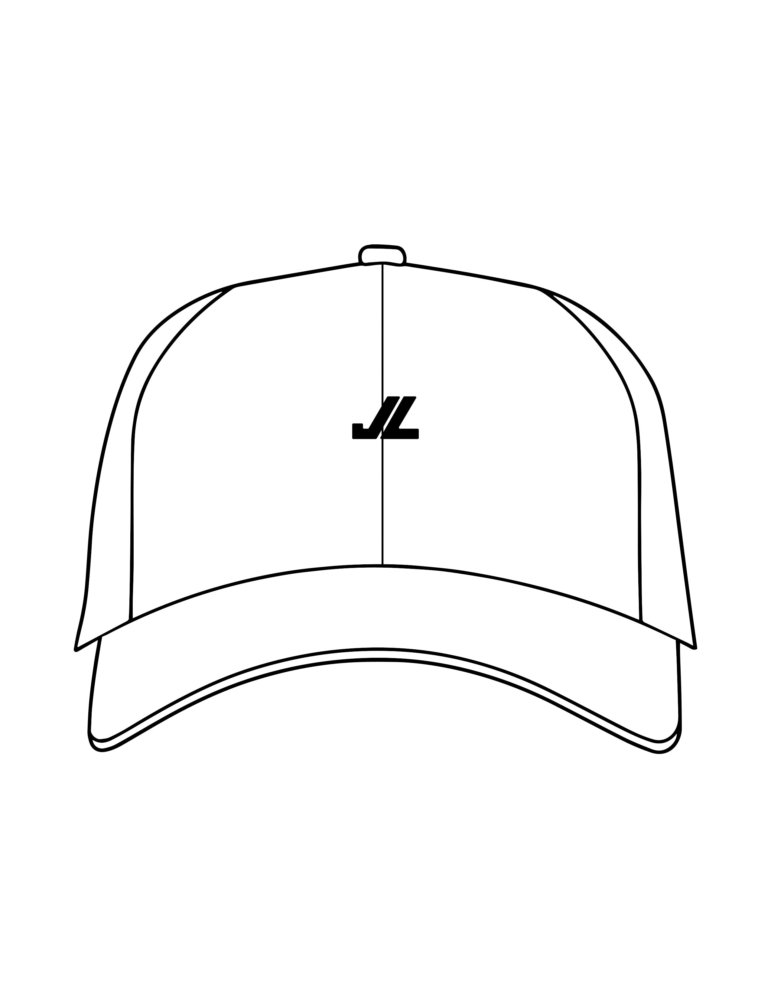 The Performance Hat - White - JL Marketing - Center Crown - Embroidered - Black