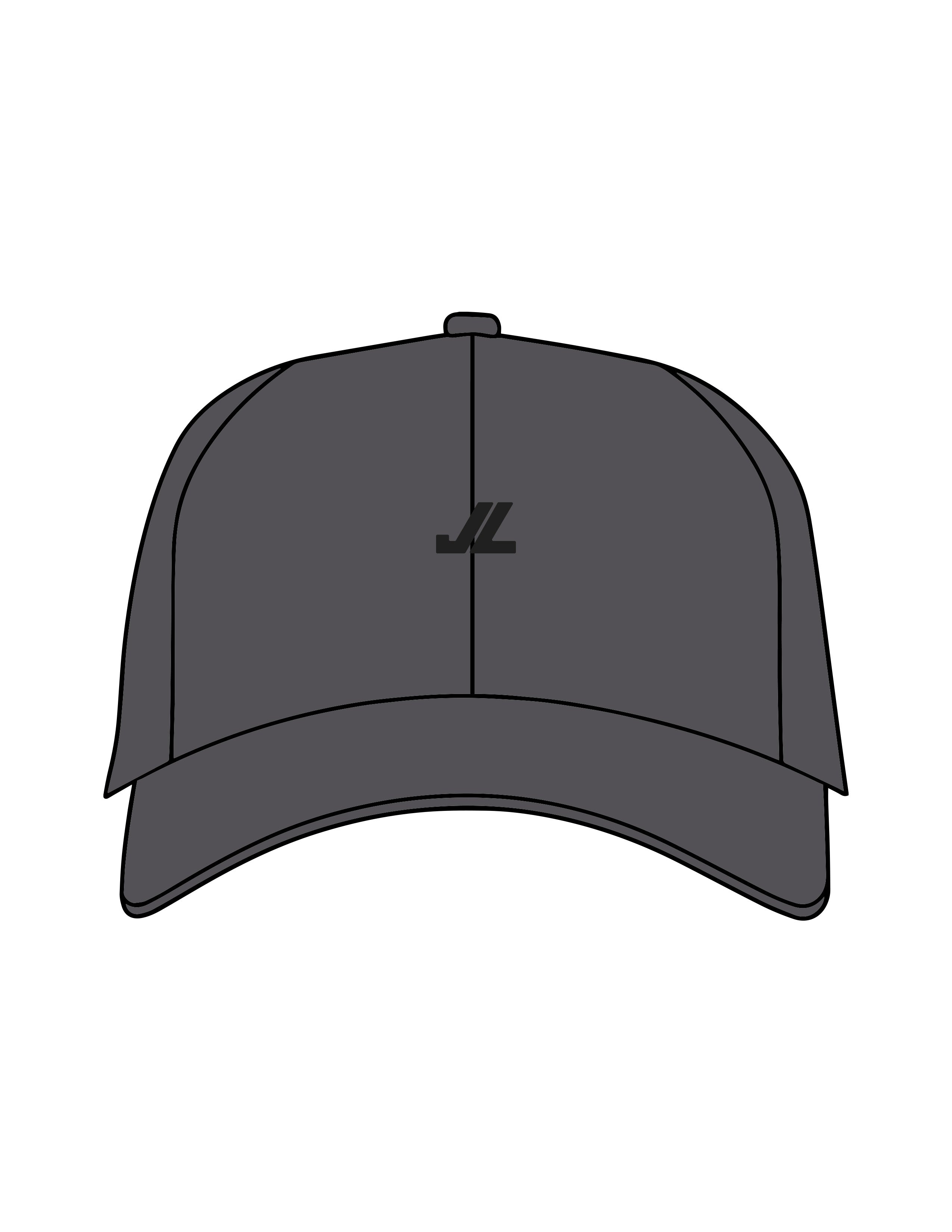 The Dad Hat - Charcoal - JL Marketing - Center Crown - Embroidered - Black