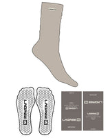The Slouch Sock - Tan - Lagree Mi - Sew on Label - Hexagon Shape Grip - Transparent