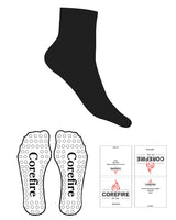 The 1/2 Crew Sock - Black - Corefire - Circle Grip - Black