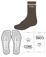 The Crew Sock - Chocolate - Core Clovis - Center - White