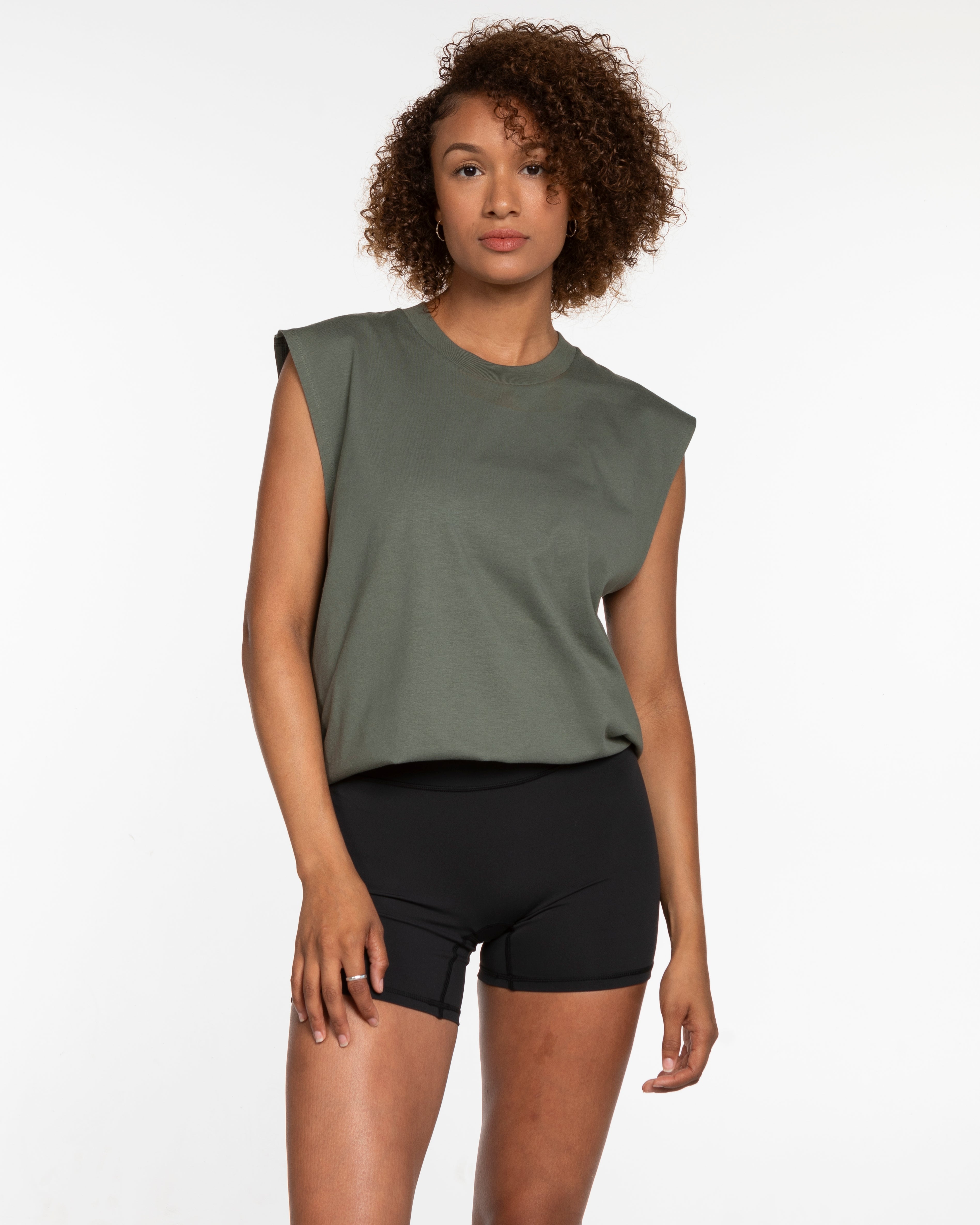 The Mens Tank - Cypress - Heat Bootcamp - Full Center Chest - White