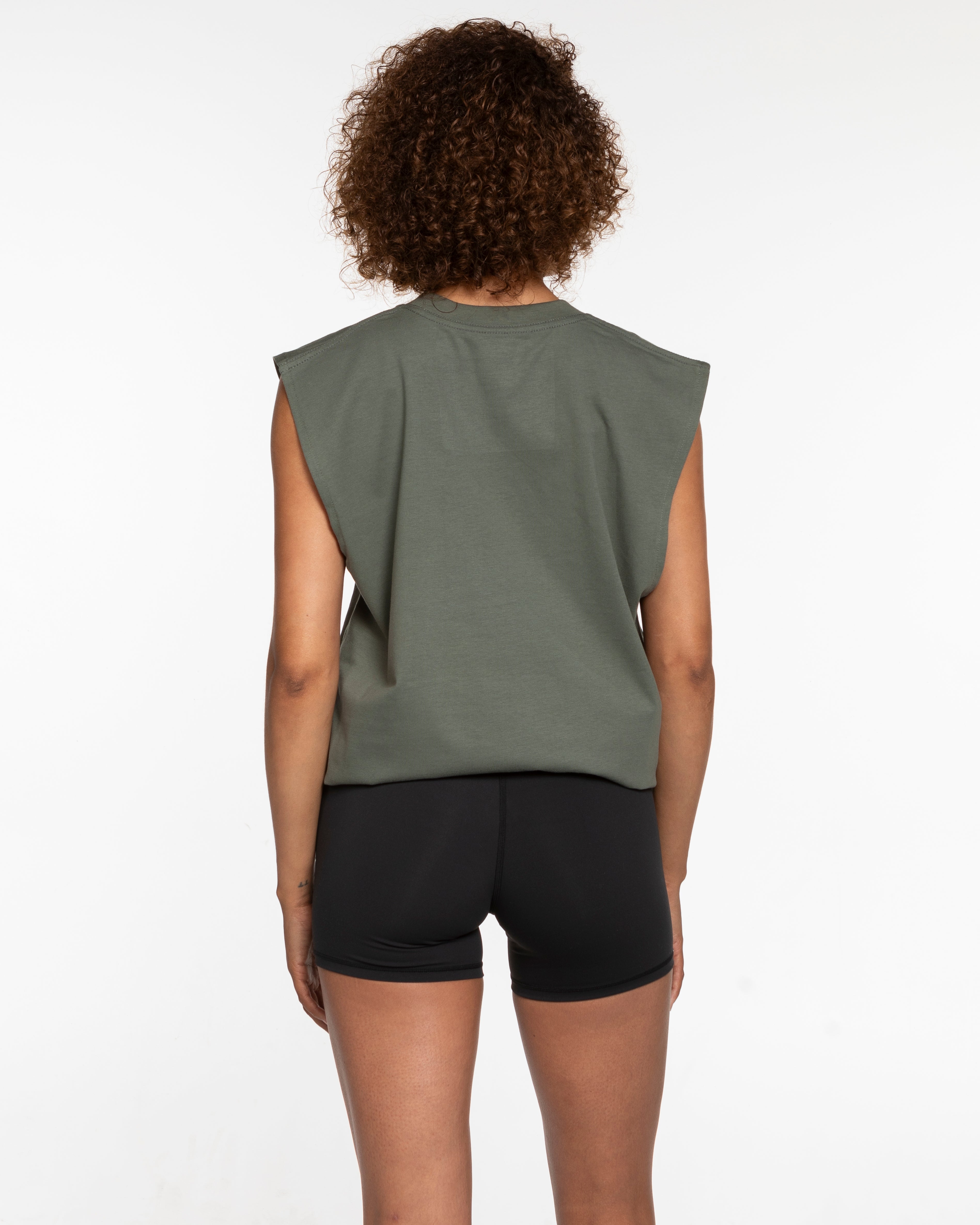 The Mens Tank - Cypress - Heat Bootcamp - Full Center Chest - White