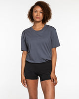 The Mens Tee - Petrol - Counterstrain - Left Chest & Back Center Stacked - Full Collor