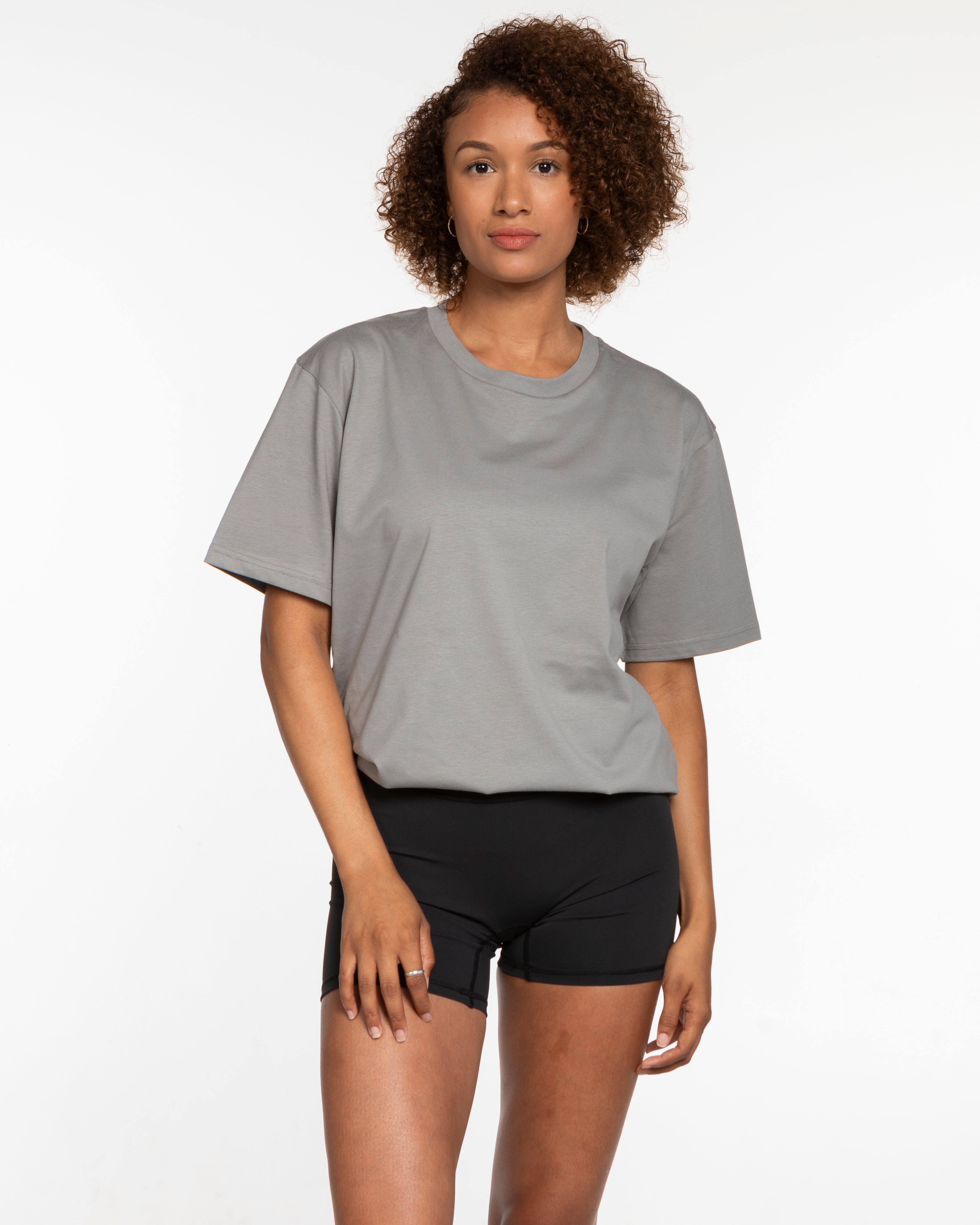 The Mens Tee - Granite - Collaborative Dog - Left Chest & Back Stacked - Full Color