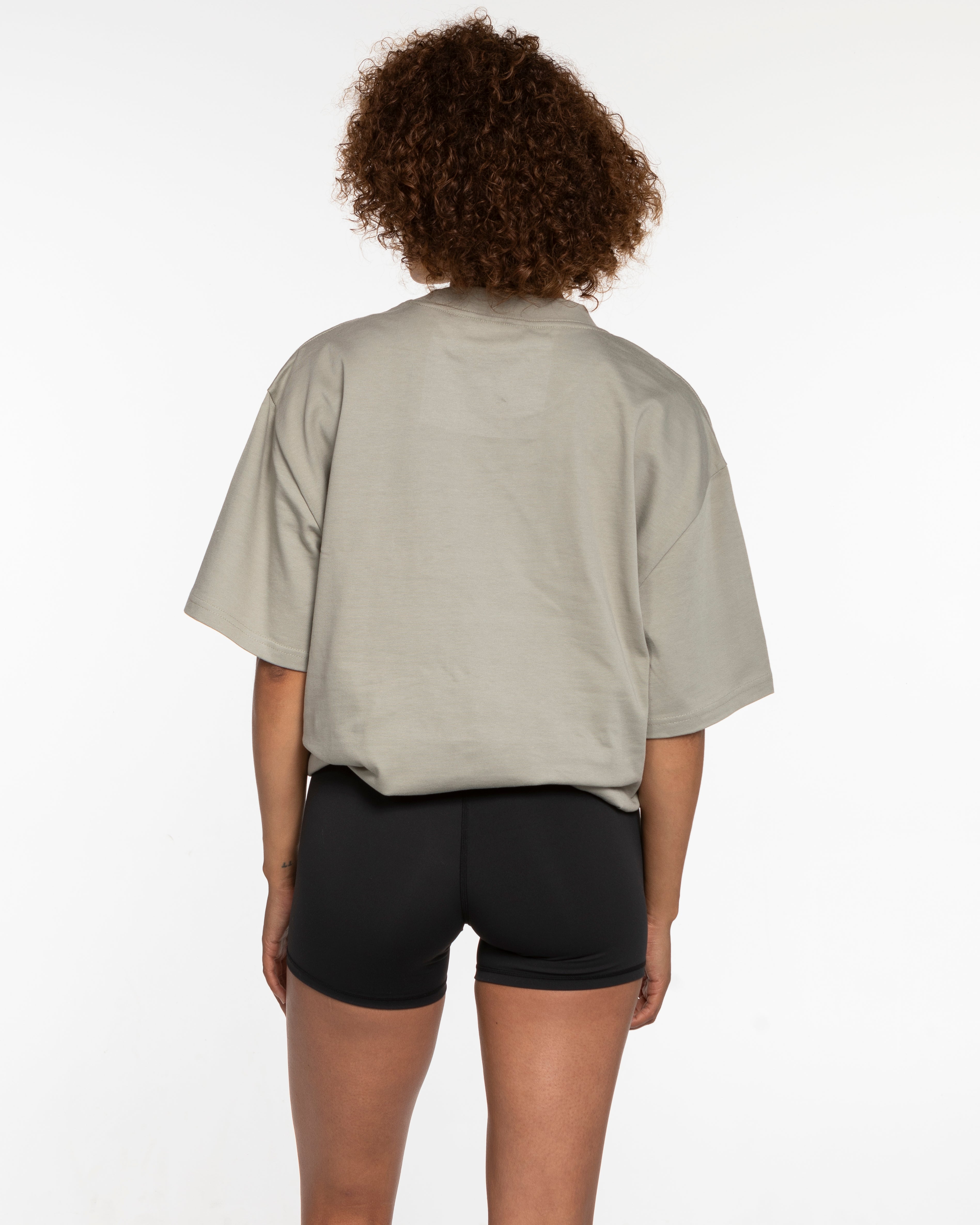 The Mens Heavyweight Tee - Eucalyptus - PURE QUALITY -  Left Chest & Back Center Stacked - Black