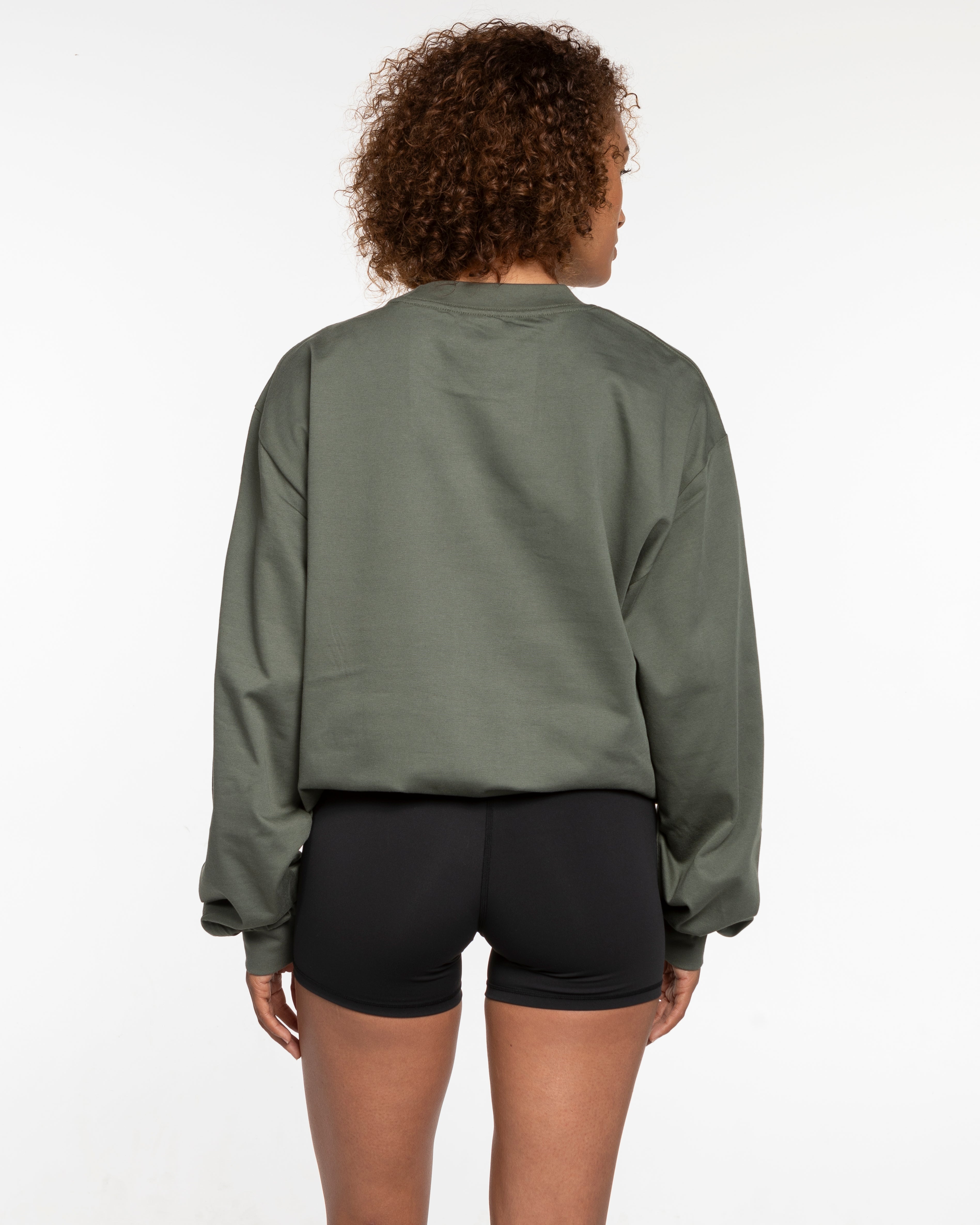 The Mens Heavyweight Long Sleeve - Cypress - San Diego - Left Chest & Back Center Stacked - White