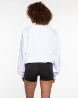 The Mens Heavyweight Long Sleeve - White - PURE QUALITY - Left Chest & Right Sleeve - Full Color