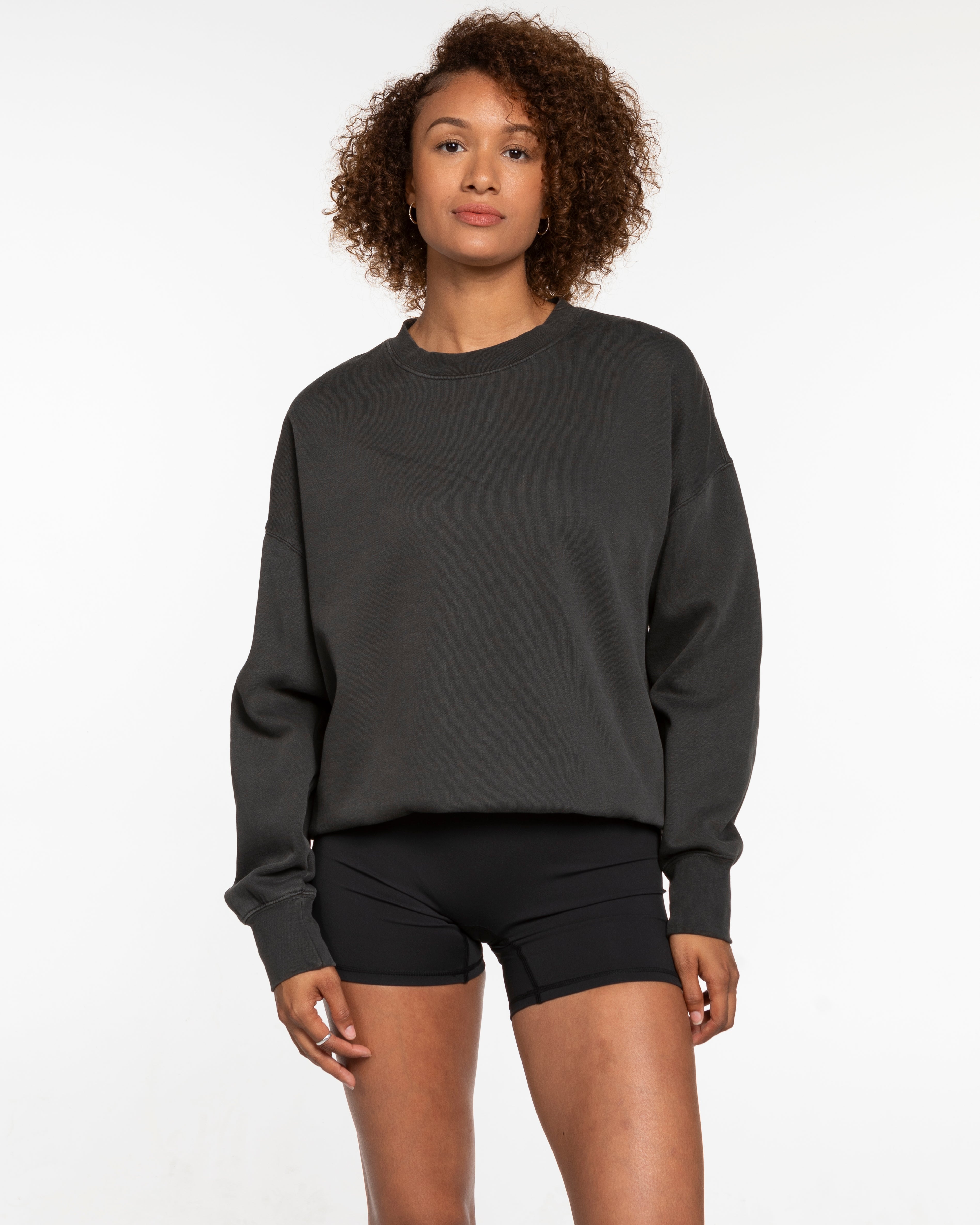 Anthem Church - Mens Crewneck - Washed Black