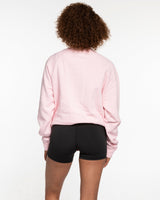 The Classic Crewneck - Pink - SD Mom Walks - Left Chest & Back Center - White