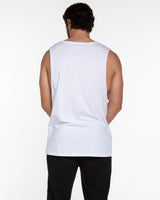 The Muscle Tank - White - SAMEX - Center - Full Color