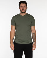 The Mens Tee - Cypress - HIIT Performance - Center Chest & Back Stacked - Printed - Tone on Tone