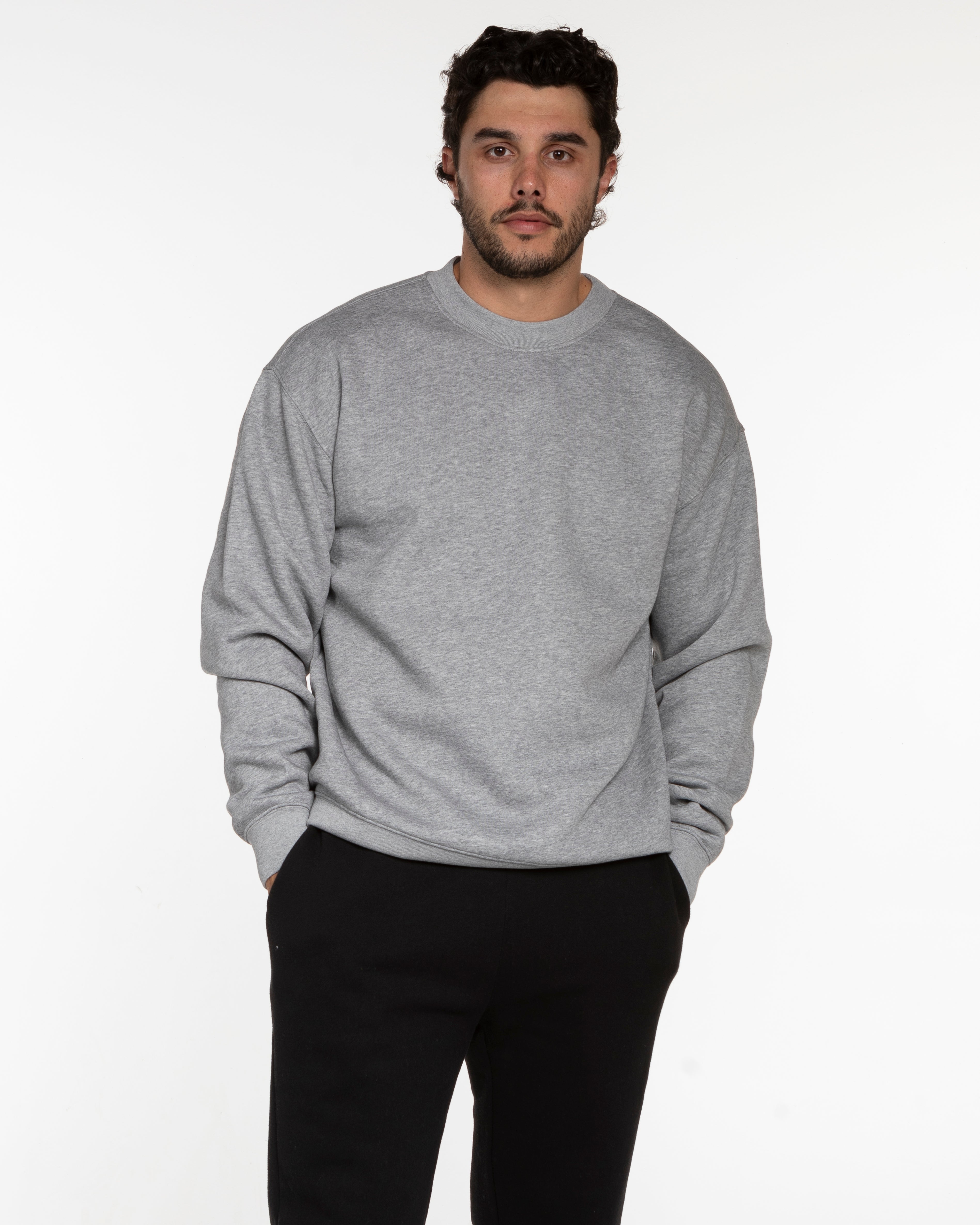 White House Pilates Mens Crewneck - Heather