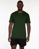 The Mens Tee - Forest - Collaborative Dog - Left Chest Stacked & Back Stacked - Full Color