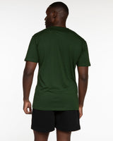 The Mens Tee - Forest - Collaborative Dog - Left Chest Stacked & Back Stacked - Full Color