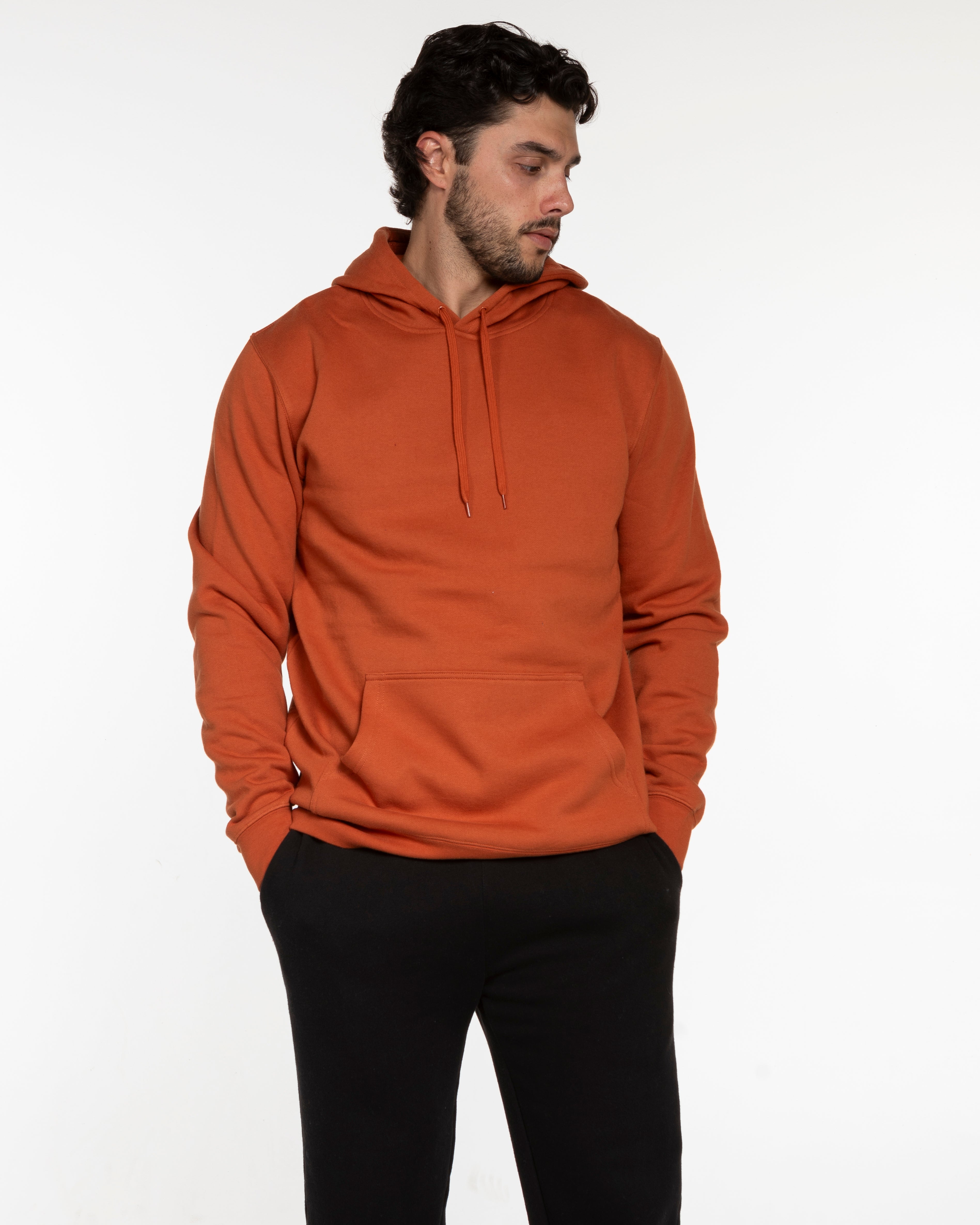 The Classic Hoodie - Copper - WRKFORIT - Right Wrist & Left Chest - White