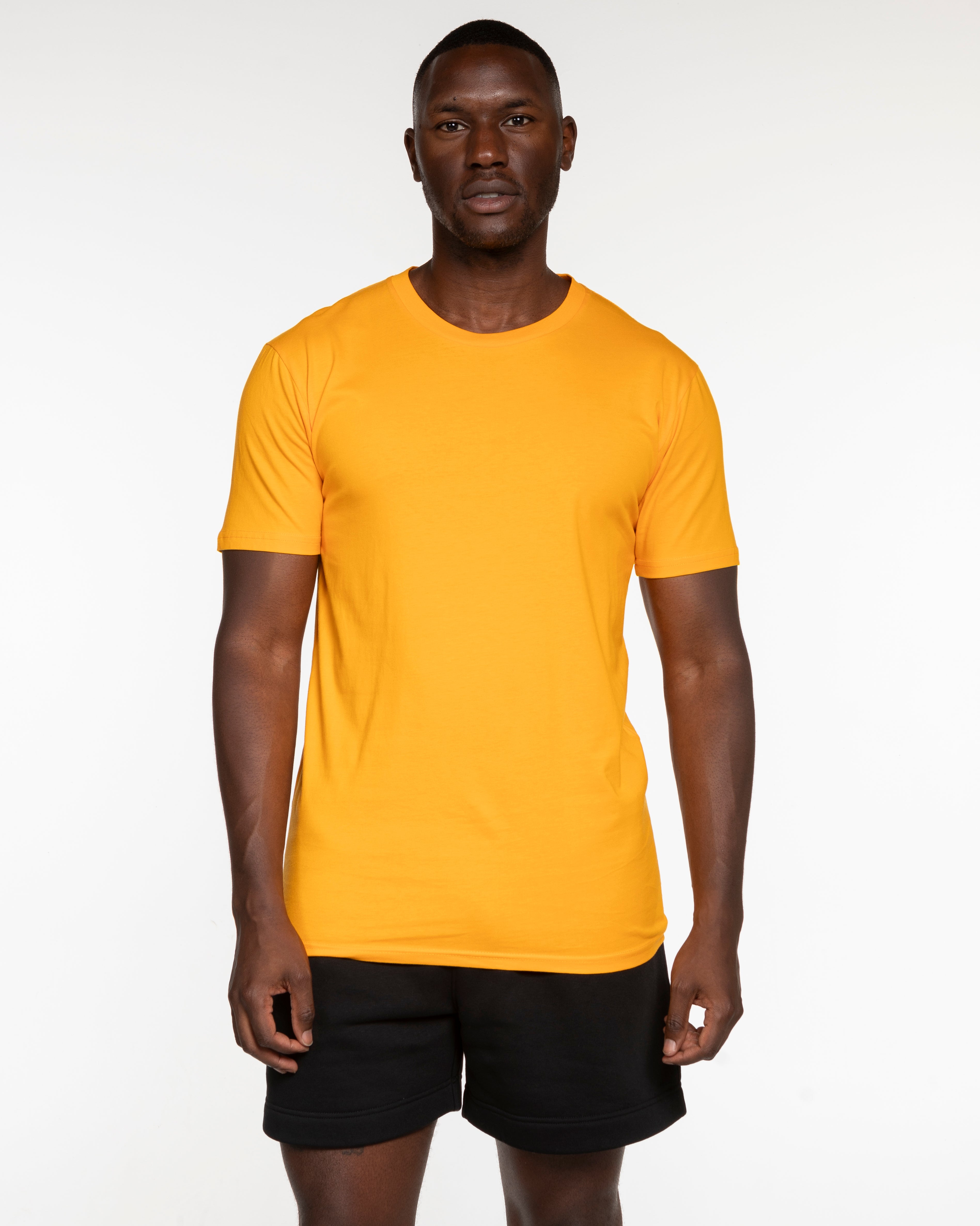The Mens Tee - Gold - Bodi - Center Chest Diamond - Left Sleeve & Back Stacked - Printed - Maroon