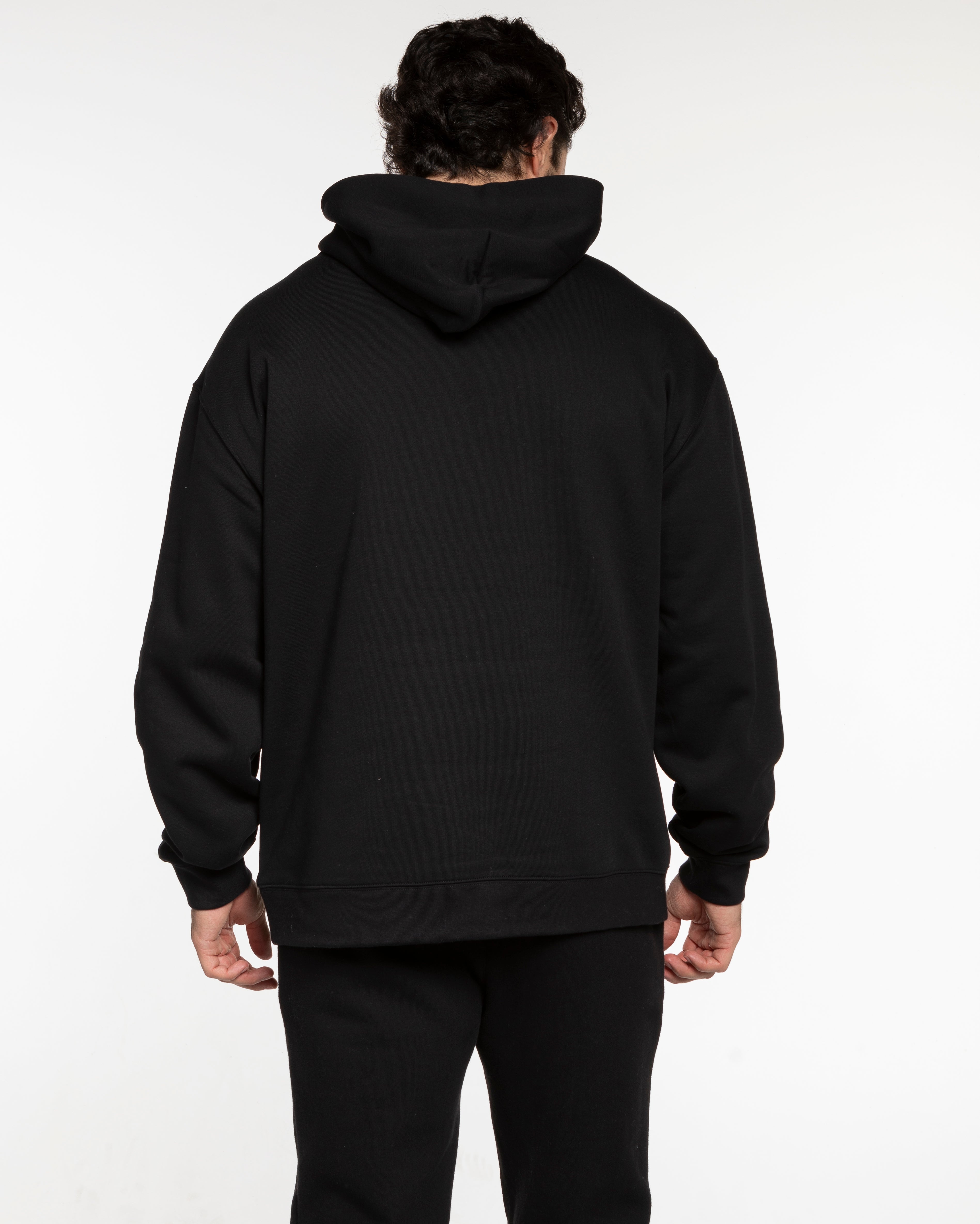 Commit Fitness - Men's Hoodie - Black with Oat