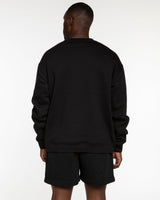 Commit Fitness - Mens Crewneck - Black with Oat