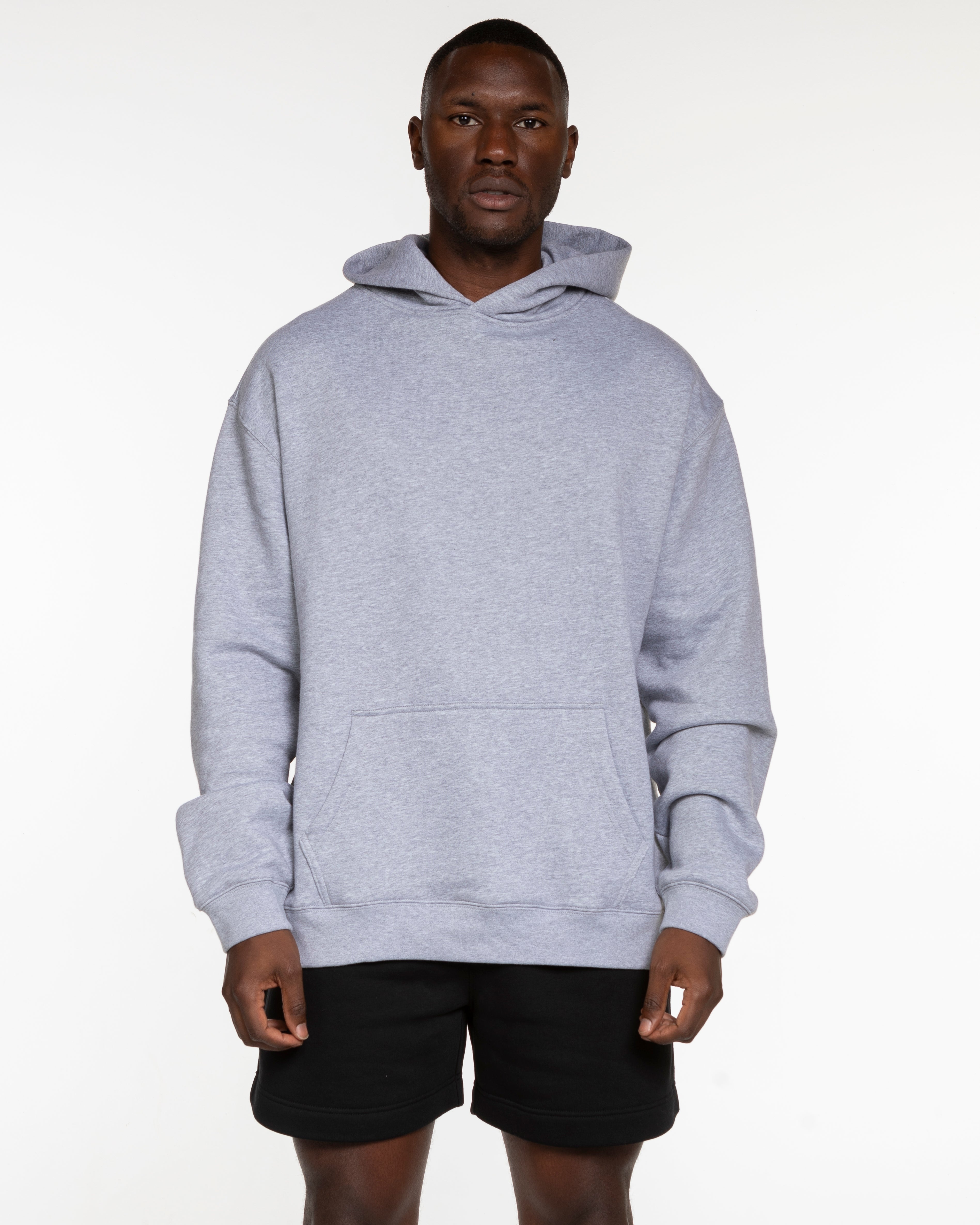 Hikari Elite Mens Hoodie - Heather Steel (Back Round Edition)