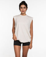 The Mens Tank - Bone - TML - Center Chest - Embroidered - Tan