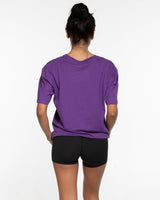 The Mens Tee - Purple - Bodi - CEnter Chest Star & Back Stacked - Printed - Kiwi