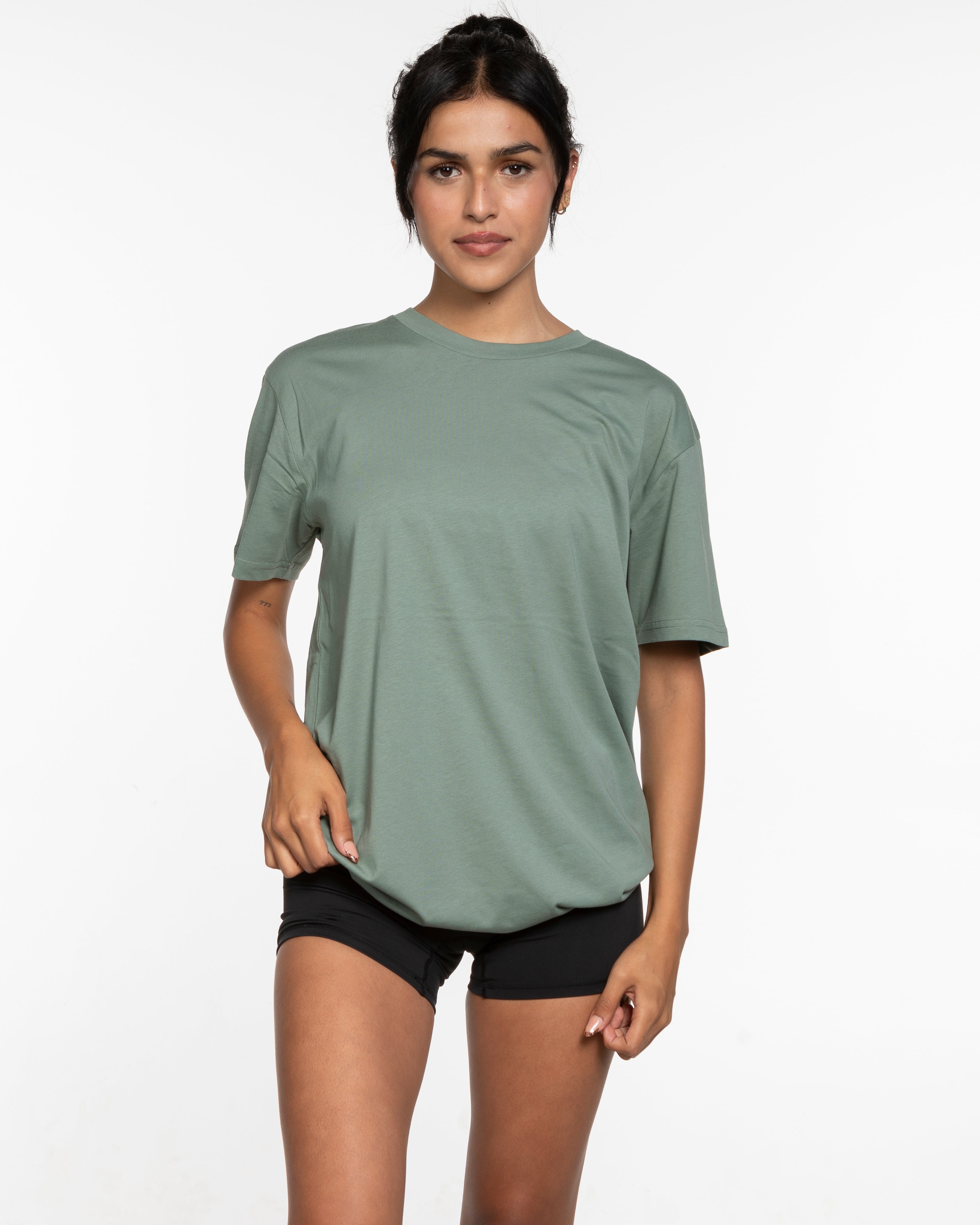 The Mens Tee - Sage - Christian Singles Hub - Left Chest - Printed - Dark Green