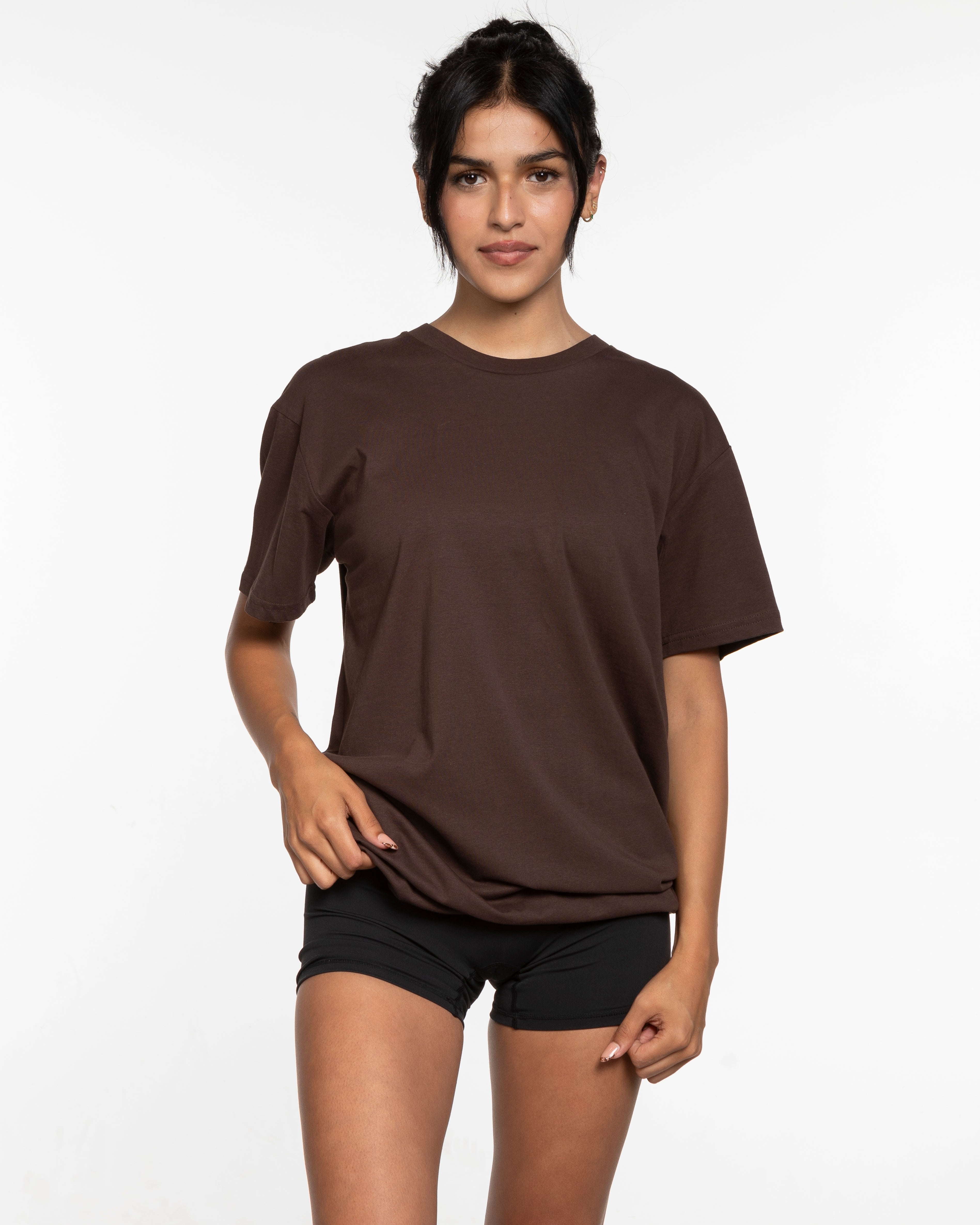 The Mens Tee - Chestnut - Barnes. The Label - Chest Flower - Printed - Full Color