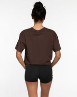 The Mens Tee - Chestnut - Barnes. The Label - Chest Flower - Printed - Full Color