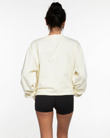 The Mens Heavyweight Long Sleeve - Butter - Core Reform - Center Chest Stacked - Printed - White