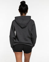 The Mens Classic Hoodie - Charcoal Heather - Core Reform - Left Chest & Back Left Corner - Printed - Black