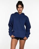 The Mens Classic Hoodie - Cobalt - PURE QUALITY - Center Chest Stacked & Center Back Logo Stacked - Printed - Full Color