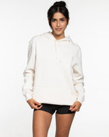 The Mens Classic Hoodie - Off White - Karve - Right Chest & Back Bottom - Printed - Brown