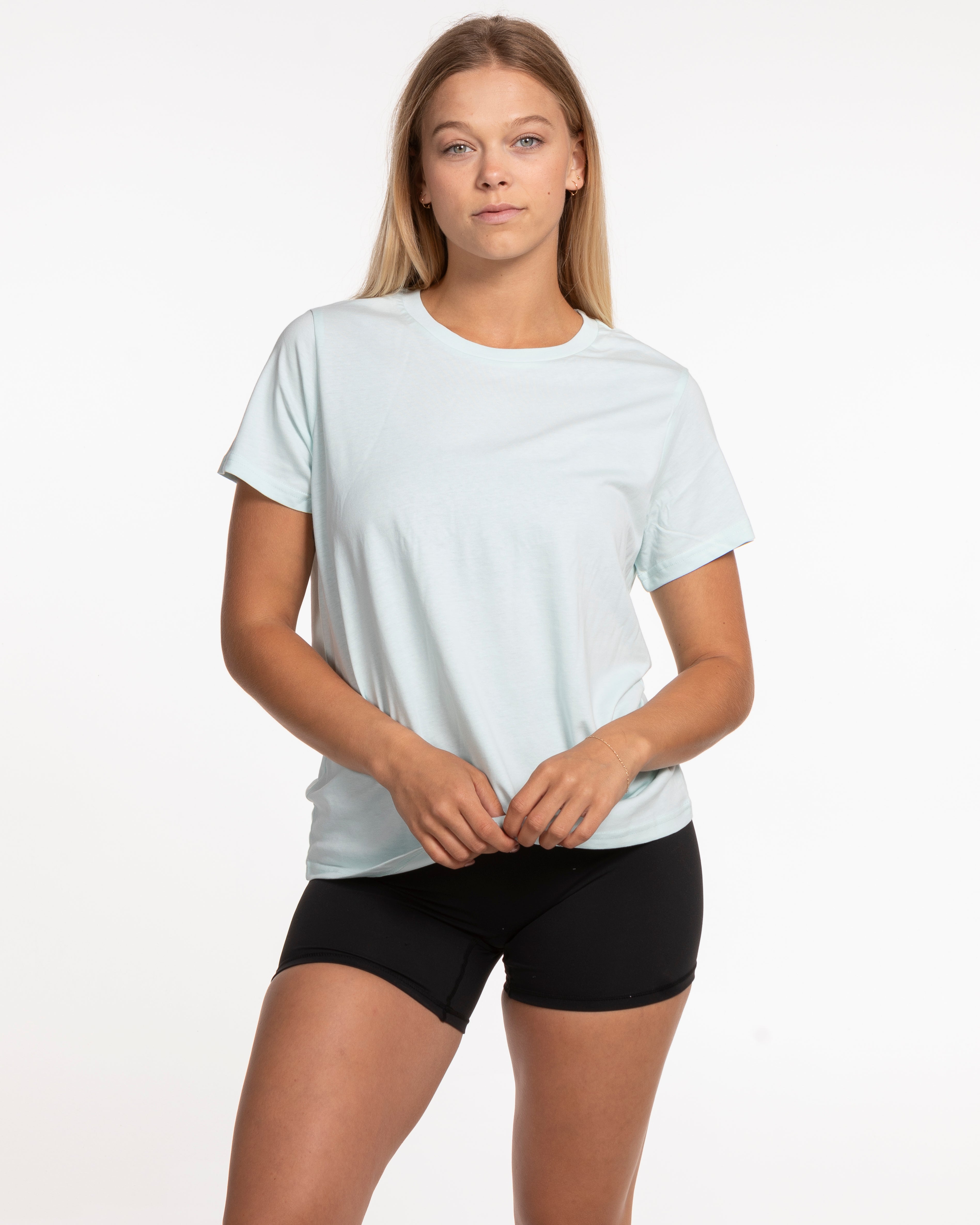 The Womens Tee - Seafoam - Christian Singles Hub - Left Chest - Printed - Dark Green