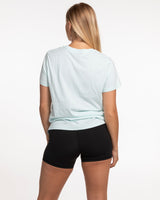 The Womens Tee - Seafoam - Christian Singles Hub - Left Chest - Printed - Dark Green