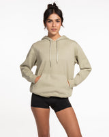 The Womens Classic Hoodie - Pistachio - Symmetry Yoga - Left Chest & Back Logos - White
