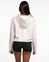 The Womens Hoodie - Bone - Blenders - Center Chest & Right Wrist - Printed - Tone on Tone