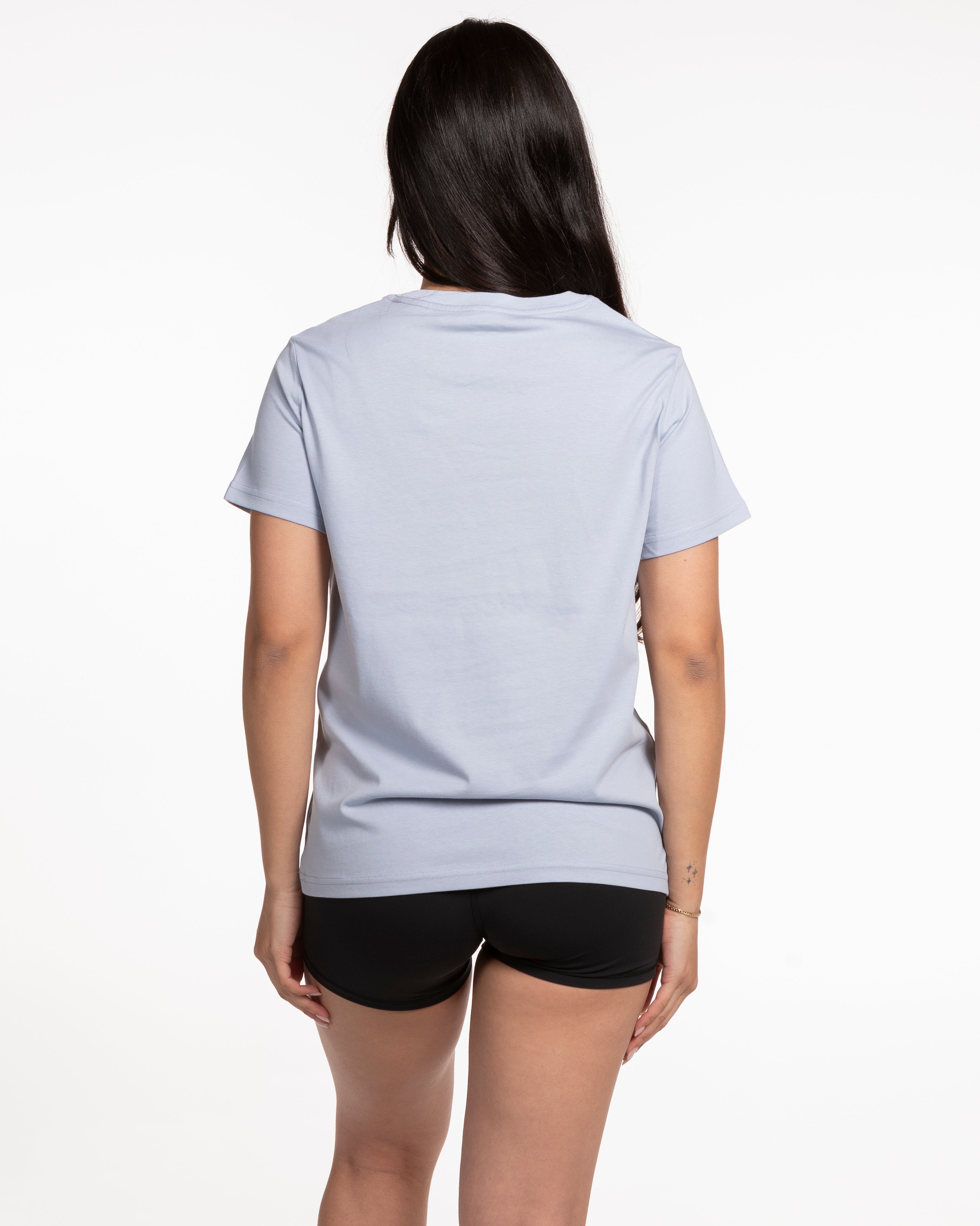 The Womens Tee - Powder - Coar - Center Chest - White
