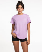 The Womens Tee - Lavender - Live Inspired - Left Chest - White