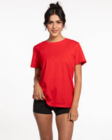 The Womens Tee - Red - Live Inspired - Left Chest - White