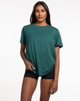 The Womens Tee - Jade - Live Inspired - Left Chest - White