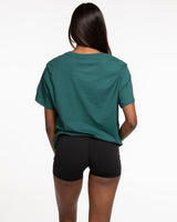 The Womens Tee - Jade - Live Inspired - Left Chest - White