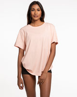 The Womens Tee - Pale Pink - Counterstrain - Front & Back Center Stacked - Full Color