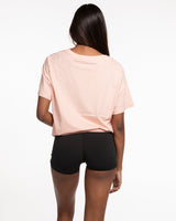 The Womens Tee - Pale Pink - Counterstrain - Front & Back Center Stacked - Full Color