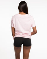 The Womens Tee - Pink - Studio 11 - Left Chest & Back Center Vertical - Printed - White