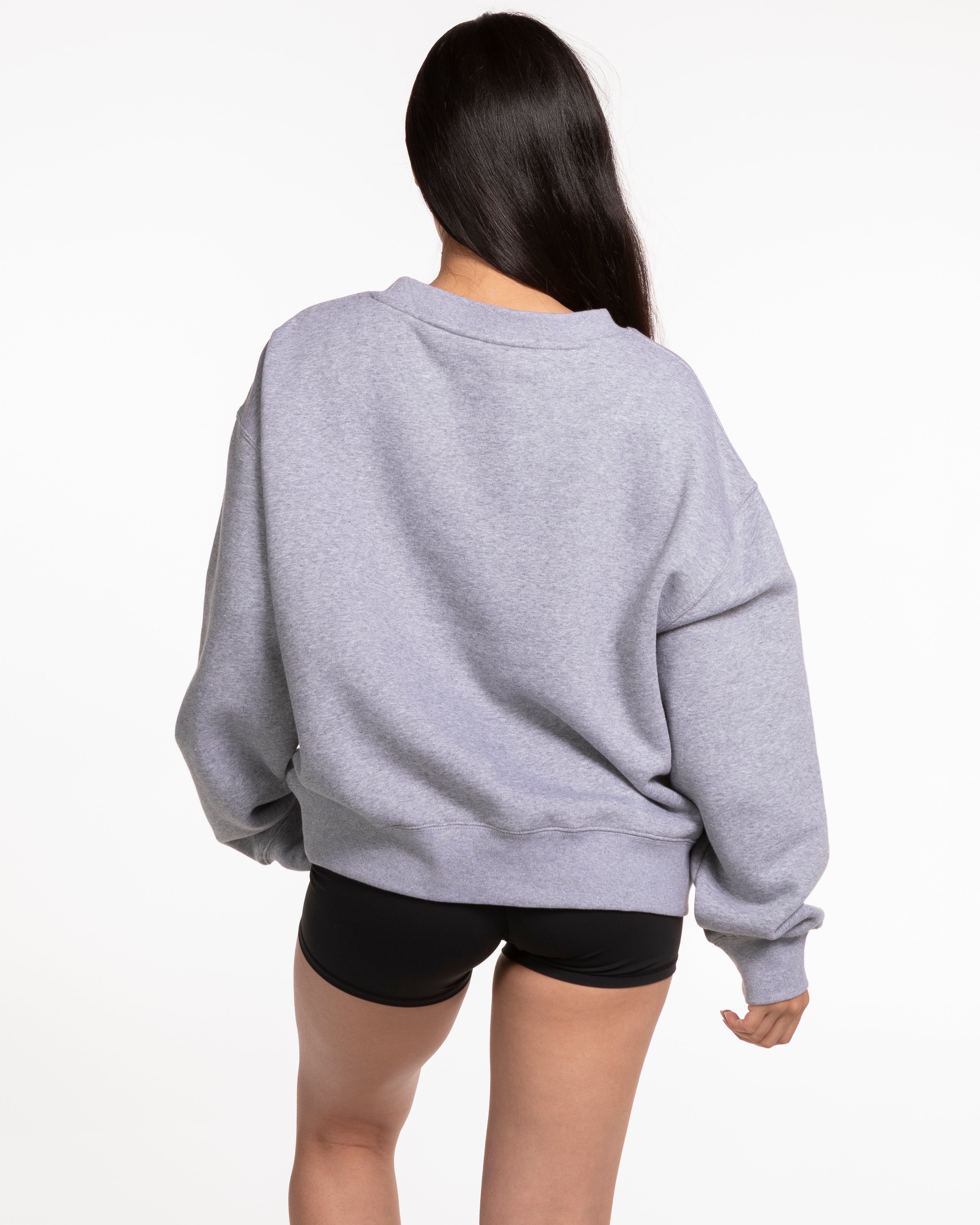 The Womens Crewneck - Heather - BODYROK Employee - Center Chest - Full Color
