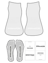 The Ankle Sock - Heather - Instaphysiques - Toe Logo - White - Hexagon Grip - Transparent