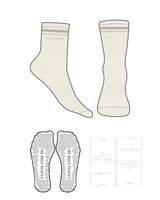 The Daily Pilates 3/4 Crew Sock - Off White